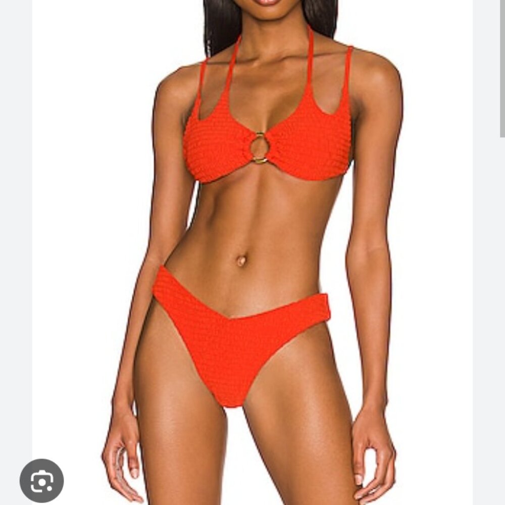 We wore what bikini top and bottom